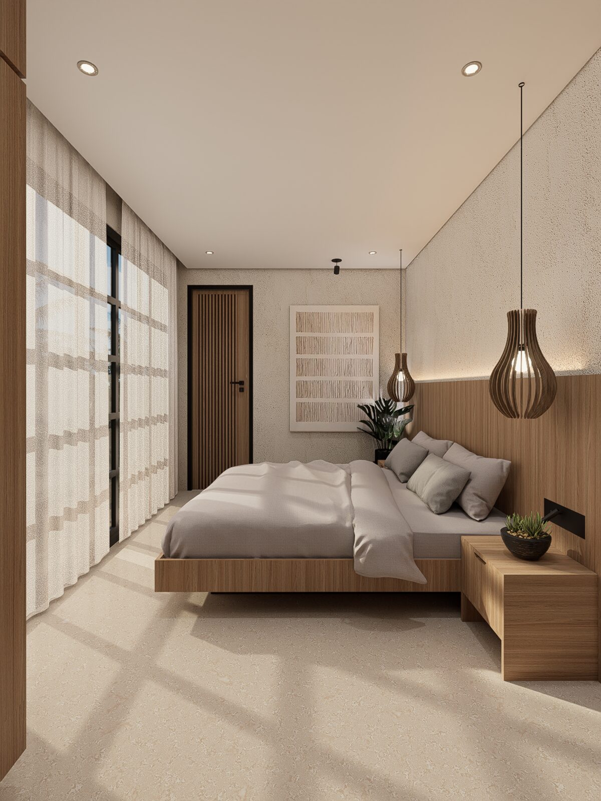 Bedroom · Light interior scheme